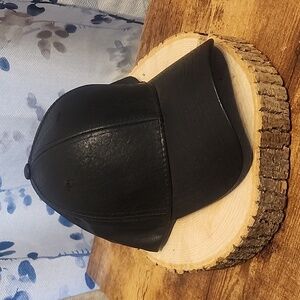 NWOT Faux Leather Adjustable Hat